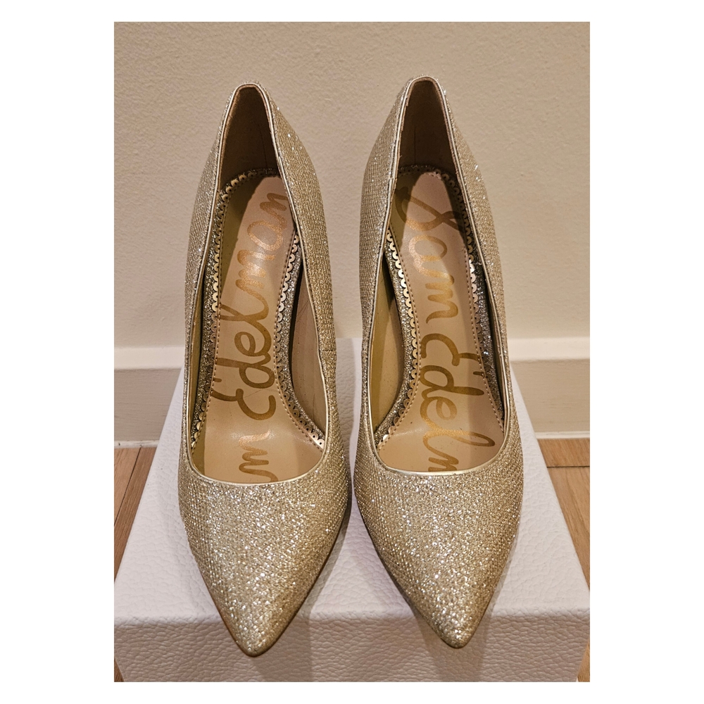 Sam Edelman Gold Glitter Women's Pumps